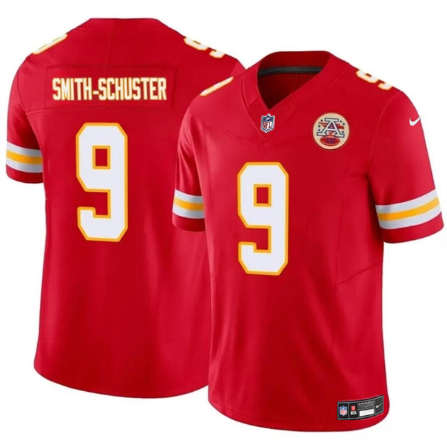 Youth Kansas City Chiefs #9 JuJu Smith-Schuster Red 2023 F.U.S.E Vapor Untouchable Limited Stitched Football Jersey